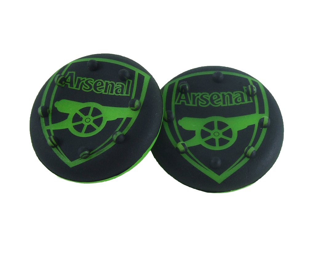 2x Gumové Návleky Fifa Fotbal pad PS4 PS5 Ns Pro Arsenal (Zelená)