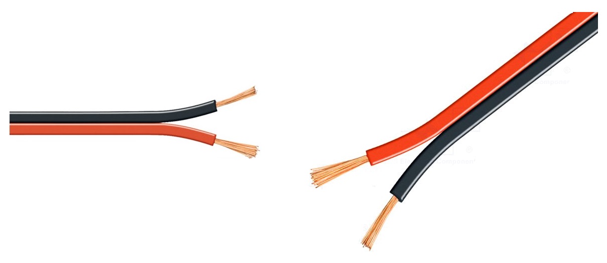 

Kabel Głośnikowy Cca 2 x 2,5mm Czarno - Czerwony