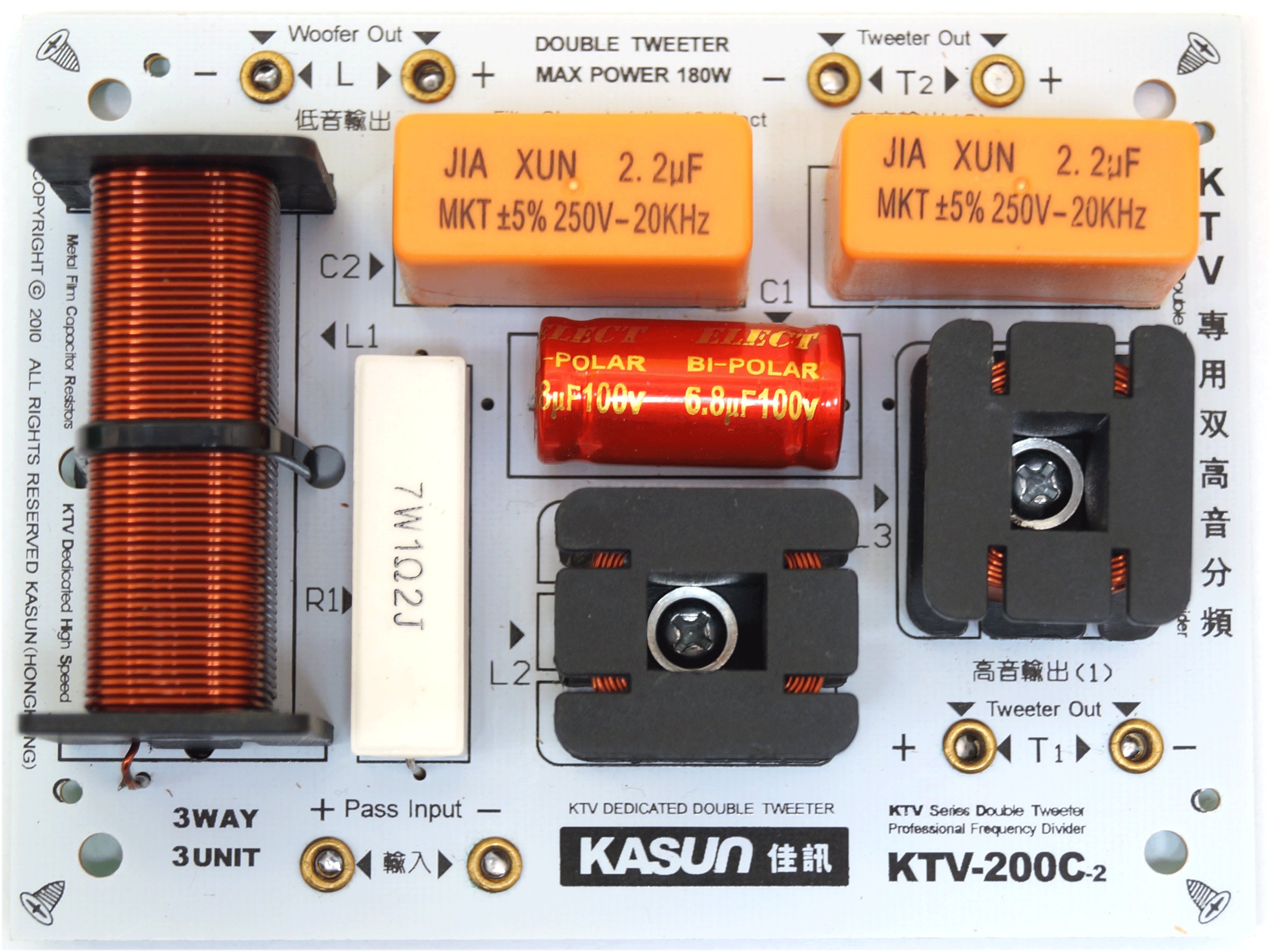 Zwrotnica głośnikowa dwudrożna 3800Hz 180W_BTE-320