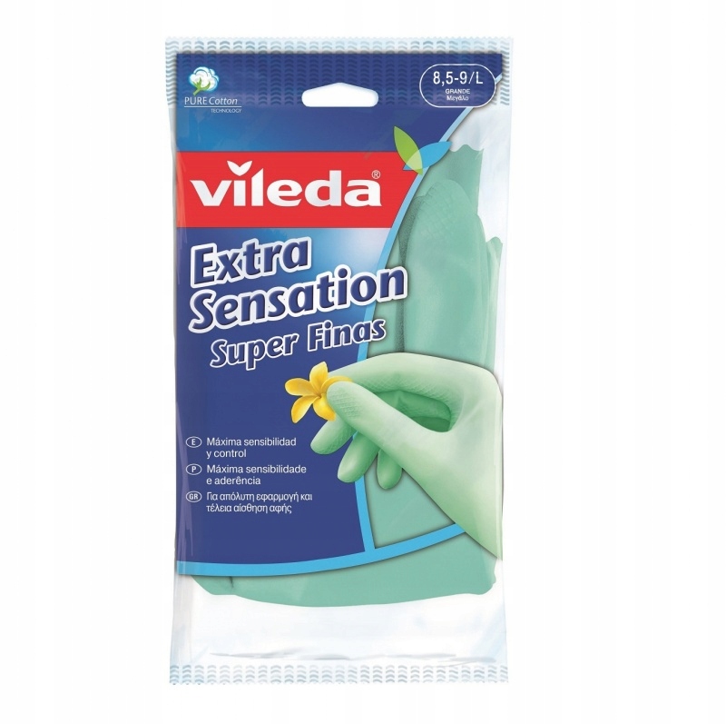 

Rękawice Vileda Extra Sensation Rozmiar L 9
