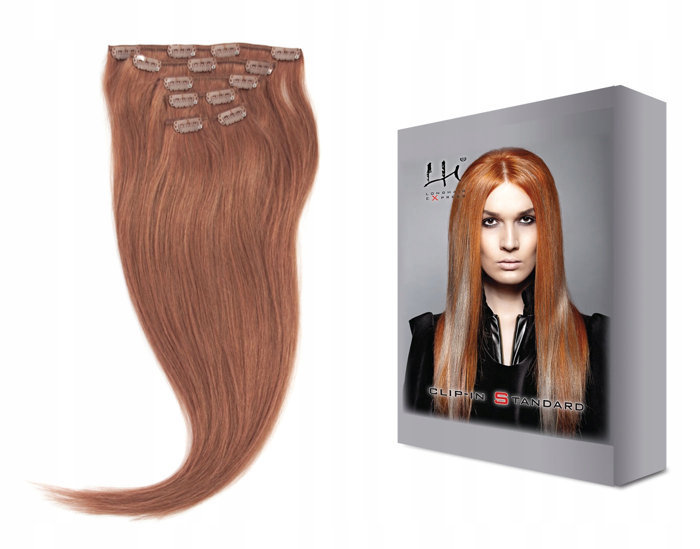 30 55-60 cm 6dílná sada přírodních vlasů