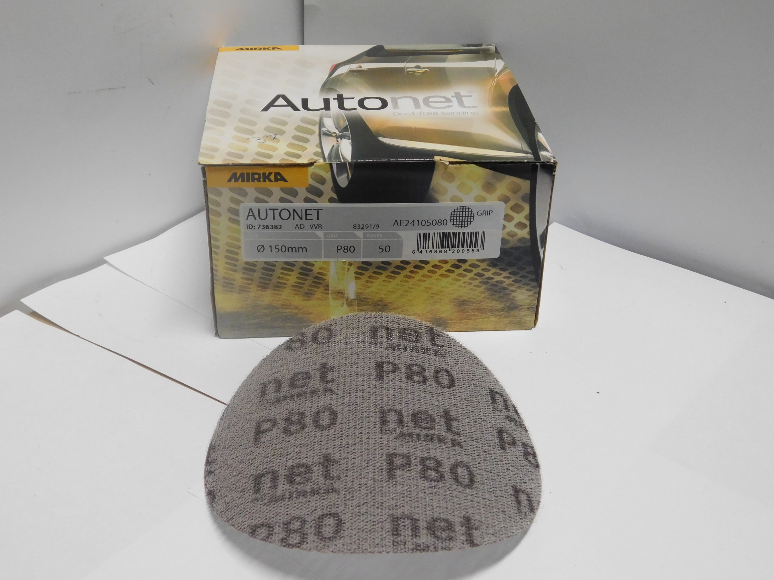Siatka ścierna P120-P400/150 na dysk 5szt Autonet