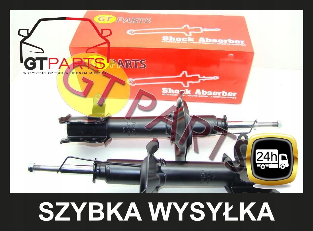 Амортизатори x2 Tył MAZDA 323 BJ 1998 - 2003 GAZ Виробник запчастини GT - Parts foto 1