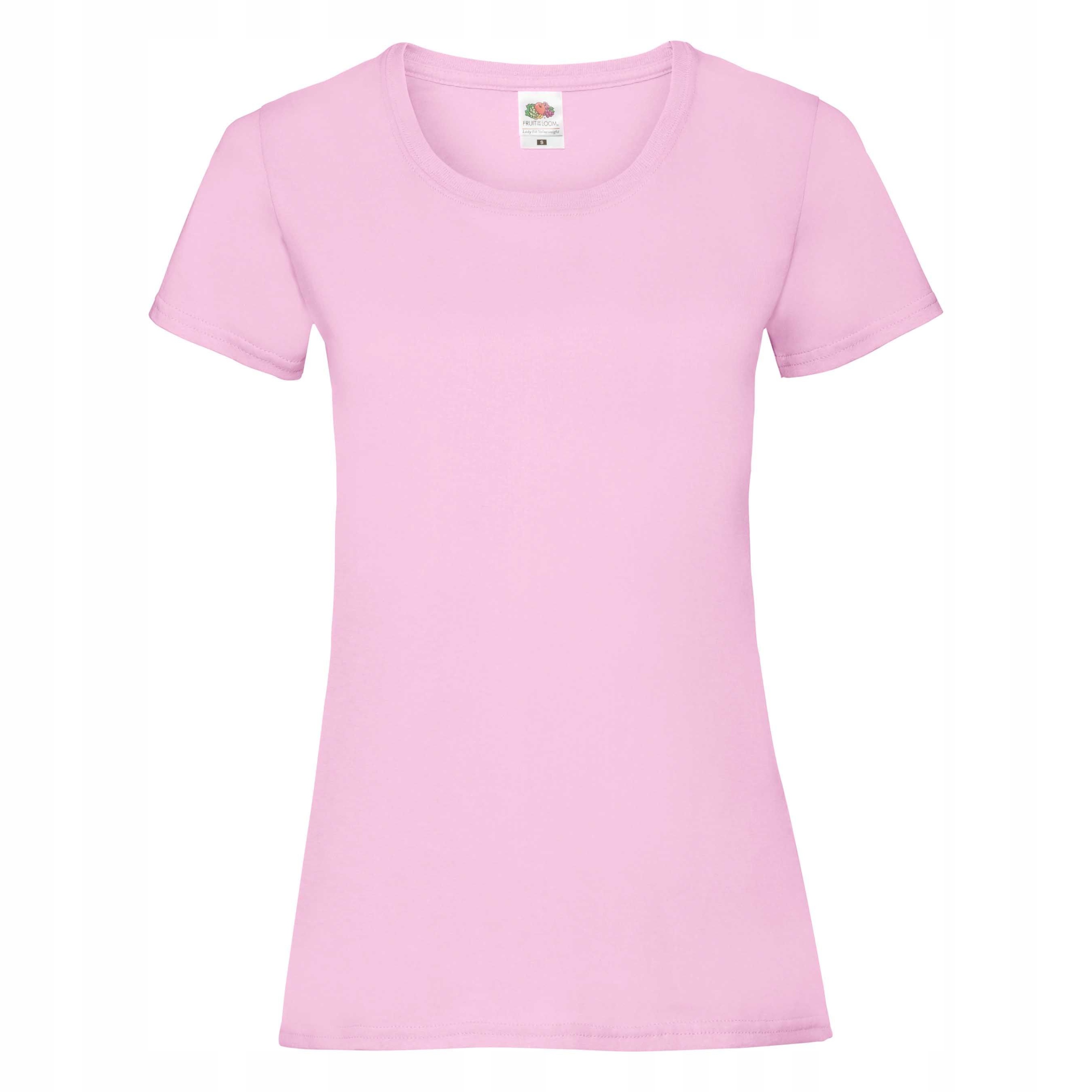 

Koszulka Damska Fruit Of The Loom T-shirt Pink Xs