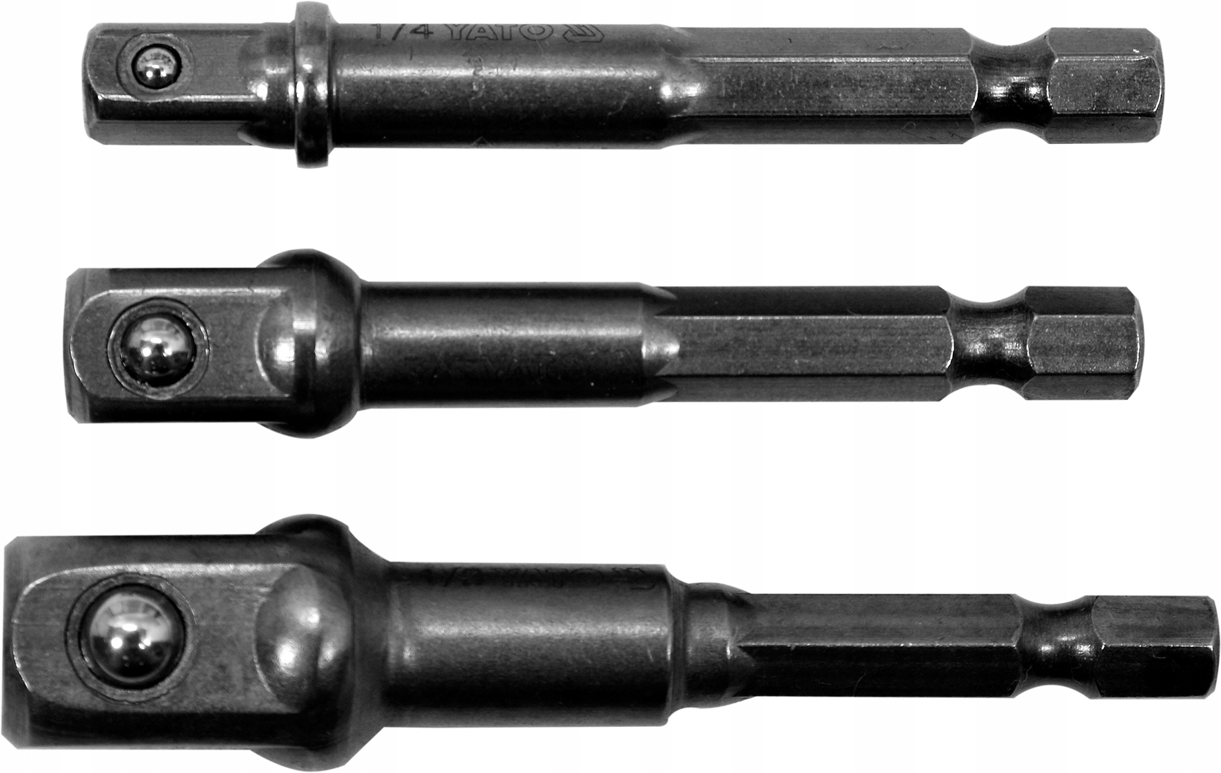 

Yato Zestaw Adapterów Hex Do Nasadek 1/4 3/8 1/2