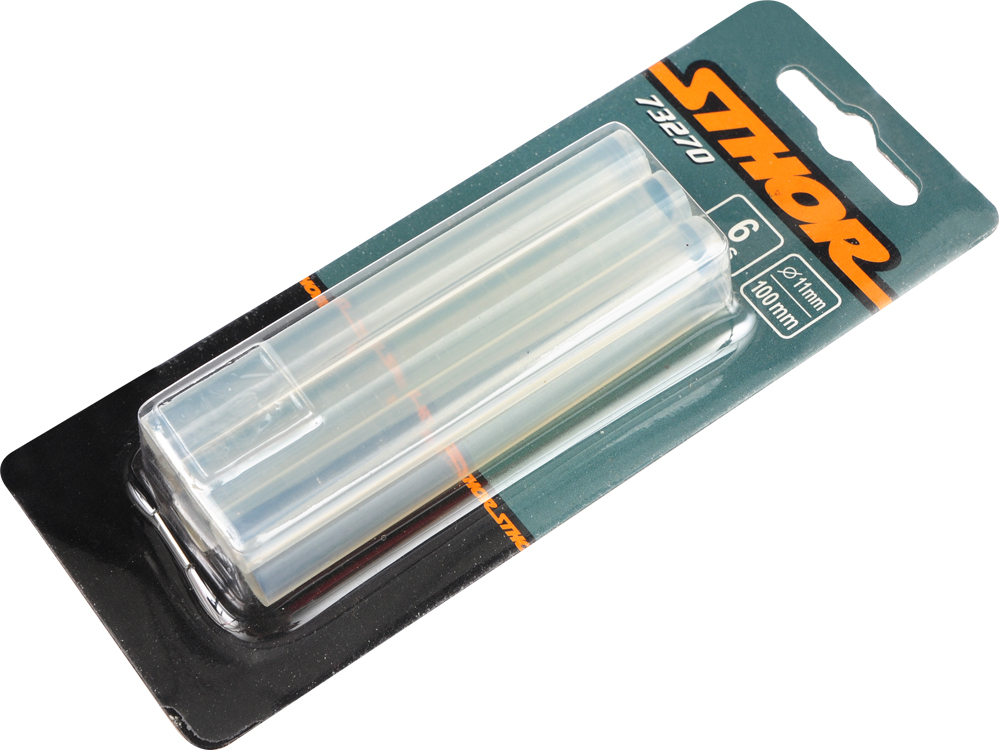 KLEJ DO PISTOLETU WKŁADY KLEJOWE 11MM x 100MM 6SZT Marka Sthor