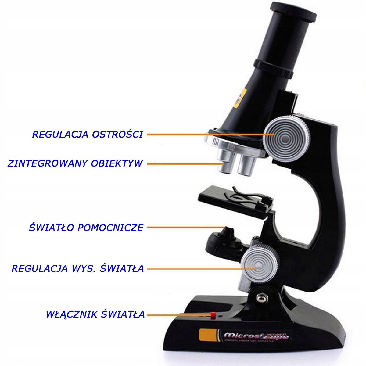 MIKROSKOP MAŁEGO ODKRYWCY ZOOM 450x AKCESORIA Marka inna