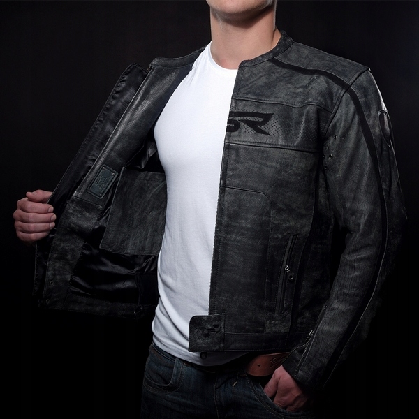 Kurtka motocyklowa męska skórzana 4SR Bobber XL 56 Model BOBBER