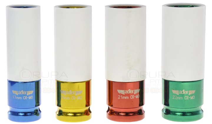 NASADKI UDAROWE 1/2" DO ALUFELG 17 19 21 22mm Marka Adler