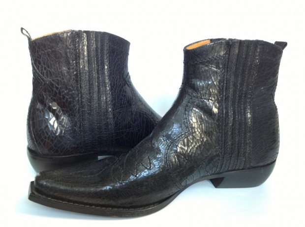 Wall Street kowbojki skóra naturalna R.41 czarne Oryginalne opakowanie producenta pudełko