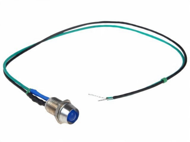 

Dioda Led kontrolka 5mm 24V z przewodem Niebieska