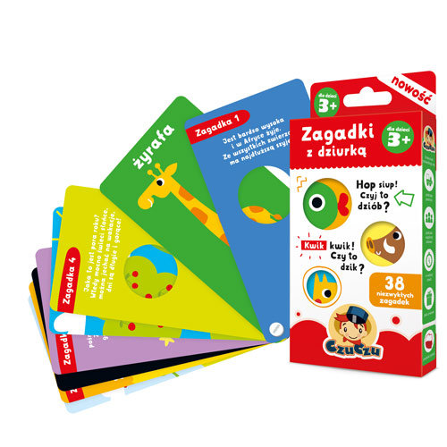 

Czuczu Zagadki z dziurką dla dzieci 3+ Czu Czu