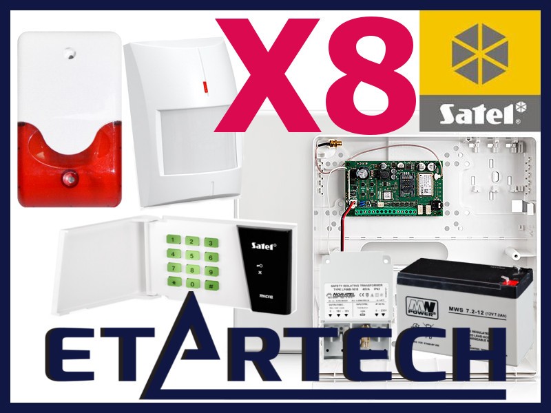 SATEL MICRA 8x MPD MKP Alarm BEZPRZEWODOWY GSM SMS Marka Satel