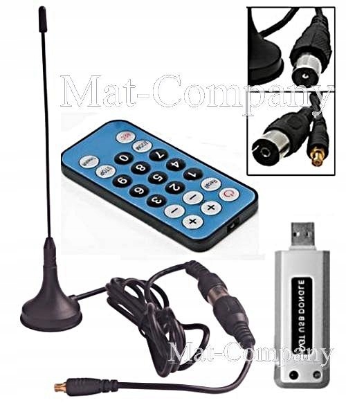 TUNER TV USB DVB-T MPEG-4 HD KARTA TELEWIZYJNA PC Standard DVB-T