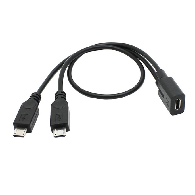 

Kabel Y Otg Host Micro Usb - 2x MicroUSB zasilanie