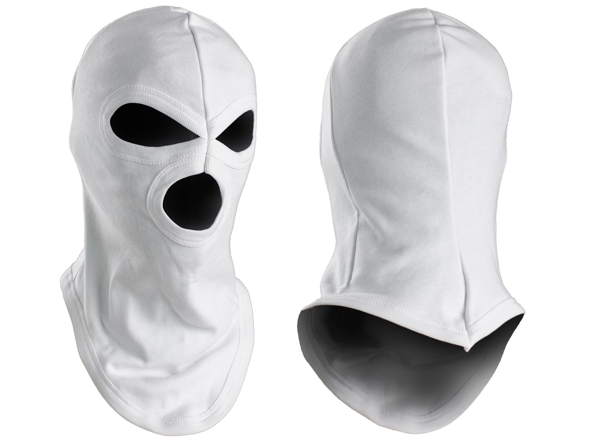 

Kominiarka Balaclava Bawełniana 3 otwory - Biała