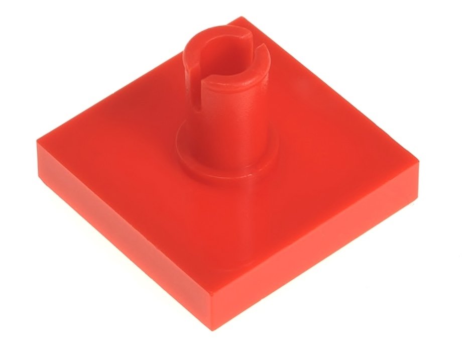 

Lego Płytka z kołkiem 2x2 2460 czerwona - 2 szt.