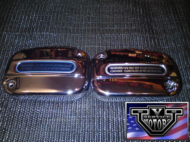 HARLEY V-ROD ХРОМИРОВАННЫЕ КРЫШКИ РЕЗЕРВУАРОВ 06-