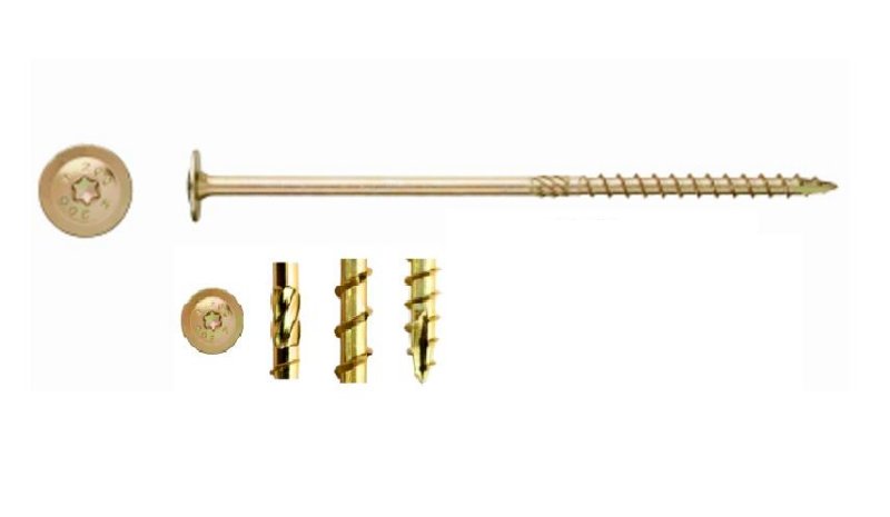 

Wkręt ciesielski speed z podkładką 8x80 torx 3 szt