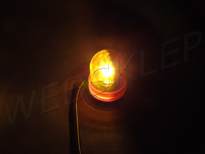 LAMPA KOGUT SYGNALIZACYJNY POMARAŃCZOWY MAGNES 12V Kolor pomarańczowy