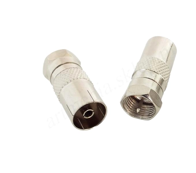 złączka, przejściówka eFka wtyk F - gniazdo TV