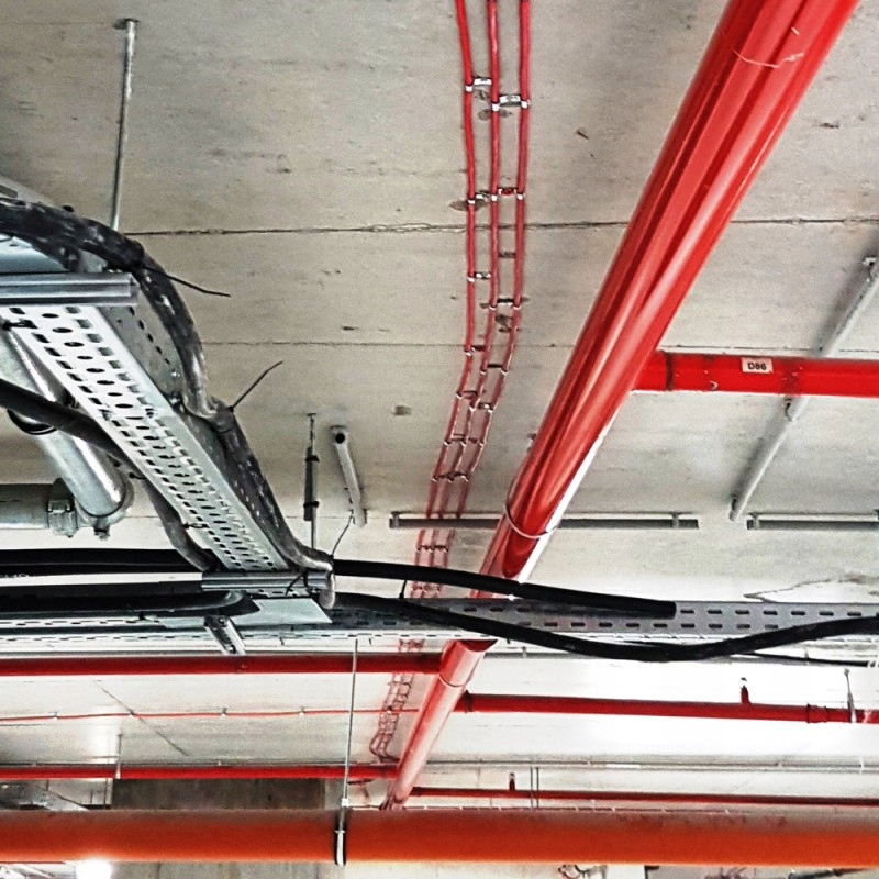 Uchwyt stalowy pojedynczy PFT 8mm do kabli CNBOP Kod producenta 98PFT