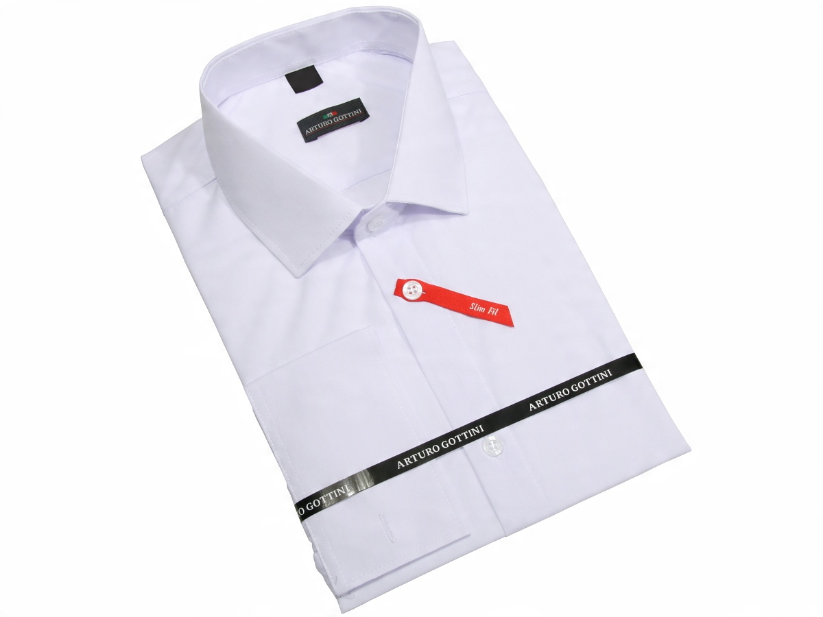 

Koszula Biała Gładka 45 188-194 Slim Fit