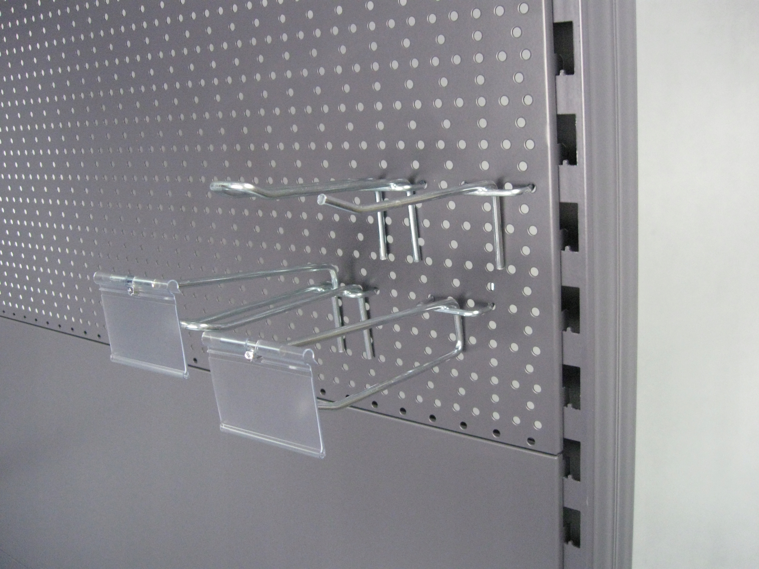 REGAŁ SKLEPOWY MAGO perforowany metal 210/125/55cm Głębokość 55 cm