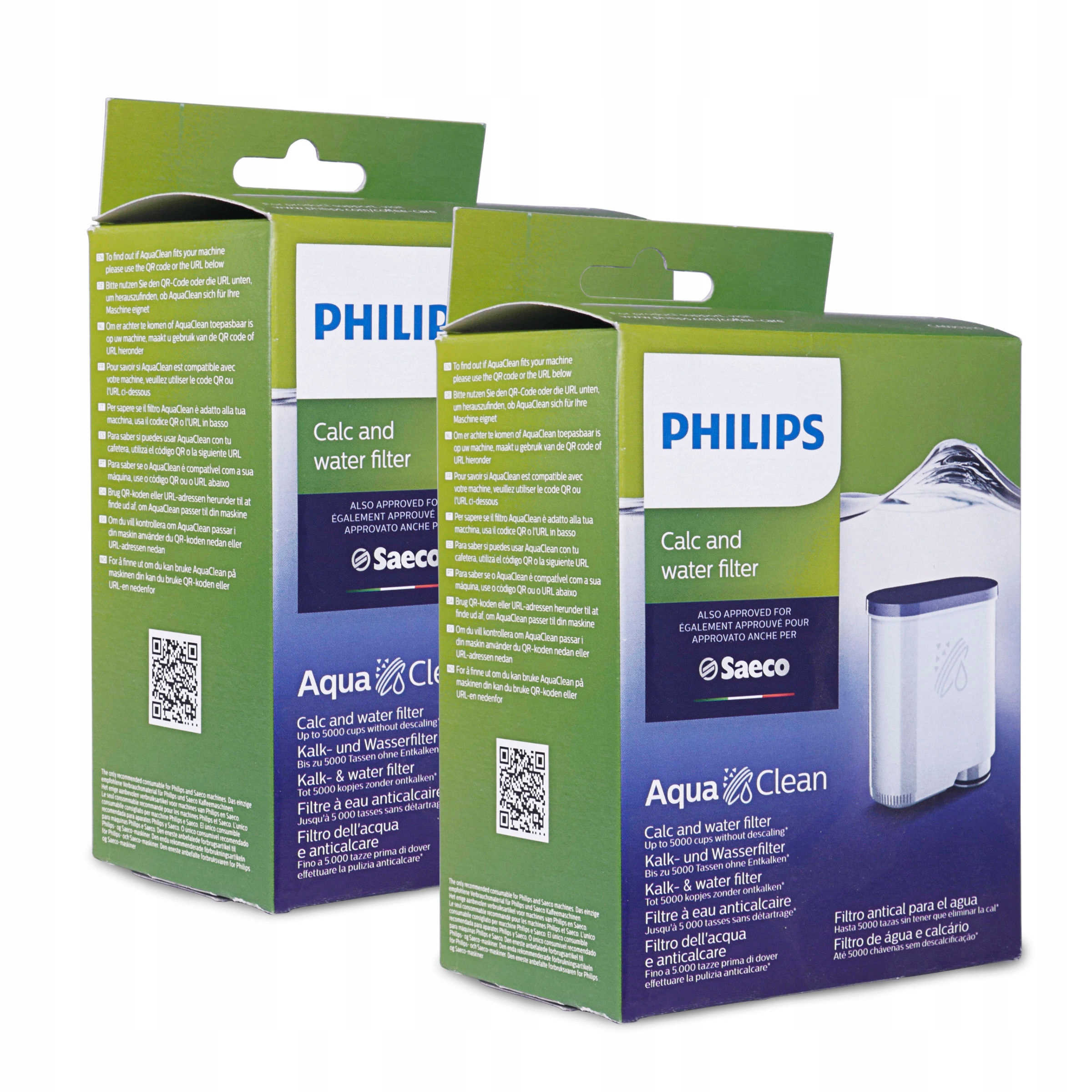 

2x Filtr wody Saeco Philips CA6903/10 Aquaclean
