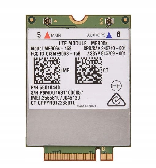 Модем wwan LTE 4G 3G do Lenovo Dell ME906 55010238