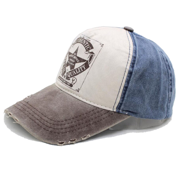

Czapka Vintage Baseball Grunge Znoszona Wytarta