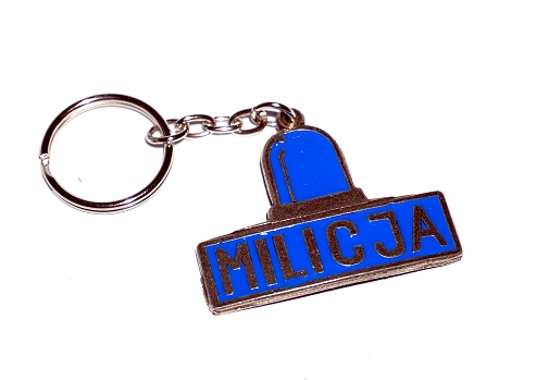 

Milicja brelok do kluczy Prl Retro