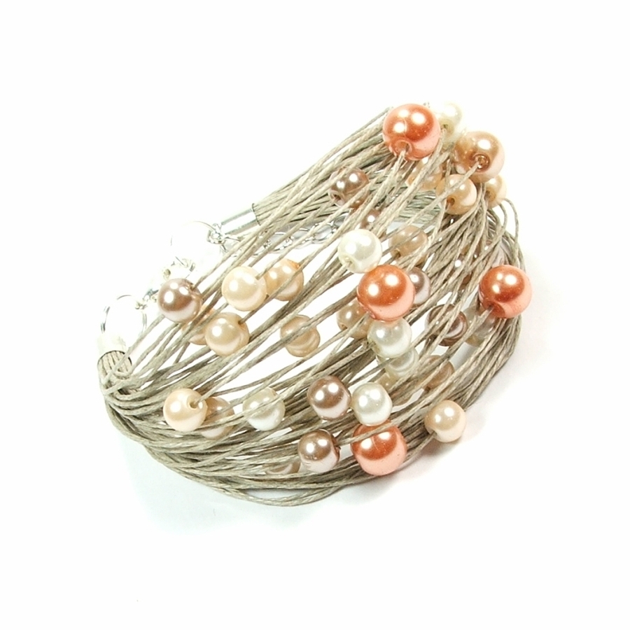 

filipy - Bransoletka - Len Perełki Wybór 11 Wzorów