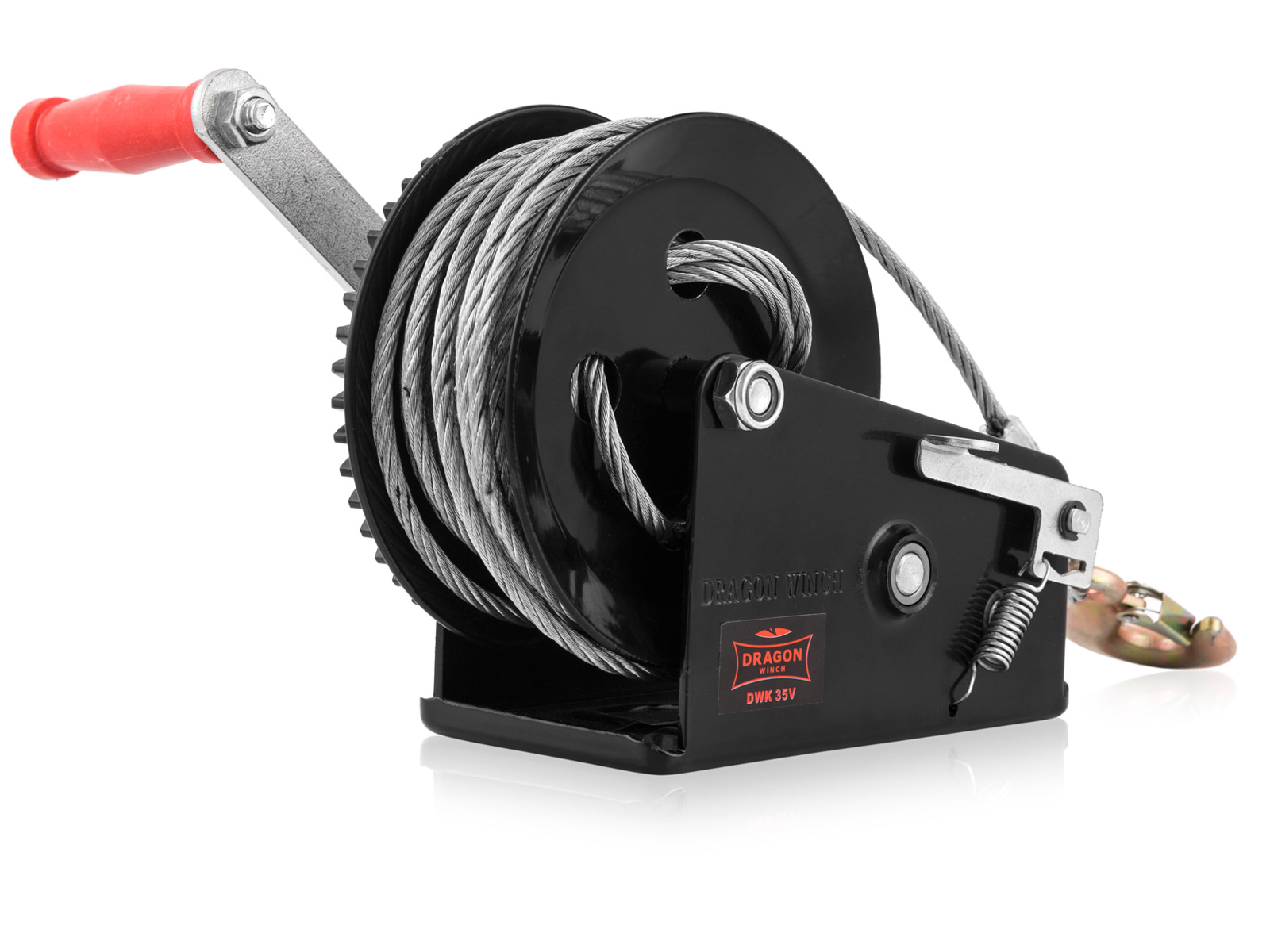 WYCIĄGARKA RĘCZNA KORBOWA LINOWA 1588kg WCIĄGARKA lebiodka przenośna DRAGON Marka Dragon Winch