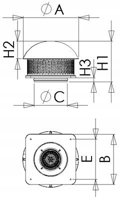 Wentylator dachowy 150mm 230v FDA300190/ROOF Marka Bestfan