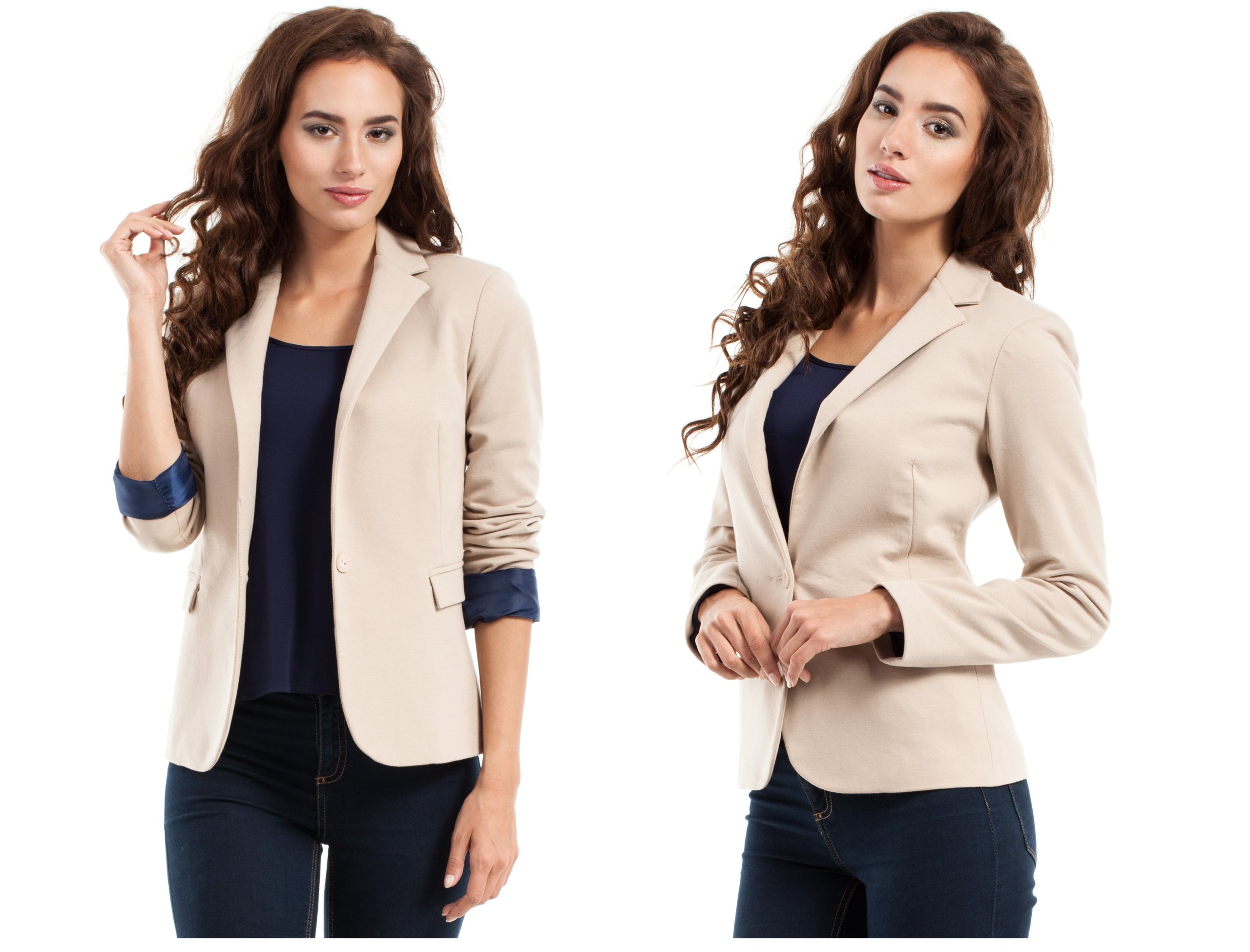 

Moe Bawełniany Żakiet Klasyczna Marynarka Do Pracy