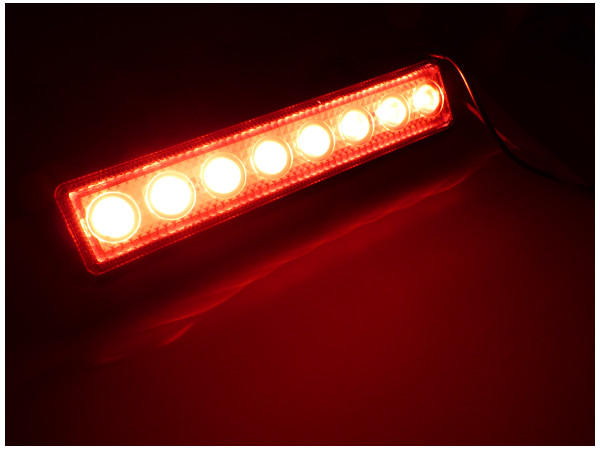 Lampa 8 LED S.Flux 20x5 cm CZERWONA 12v 24v mocna EAN (GTIN) 5904035340368