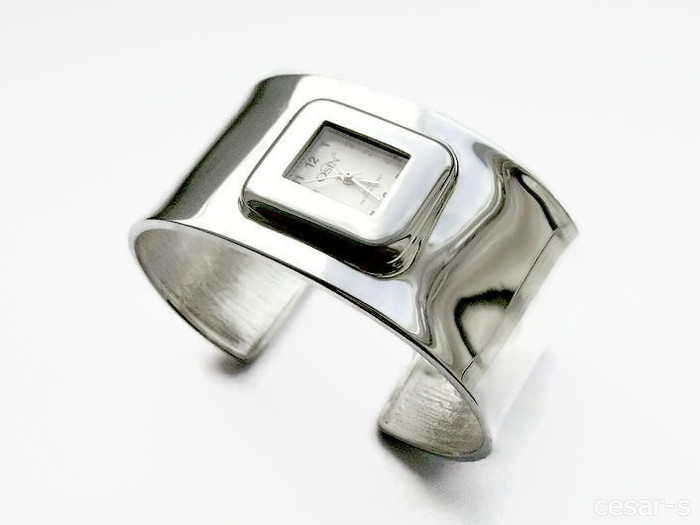 ZE SREBRA BRANSOLETA Z MARKOWYM ZEGARKIEM OSIN Model AG