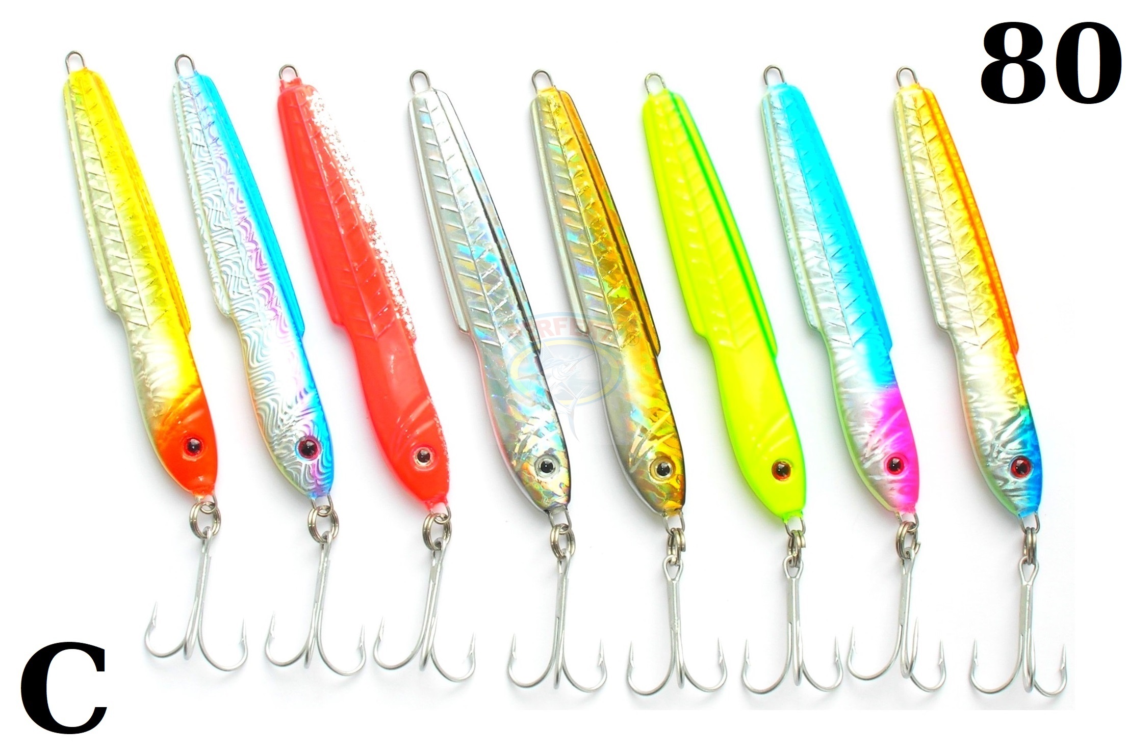 8 X Treska Pilker Perfekt Bora Sport 80gr s.C.