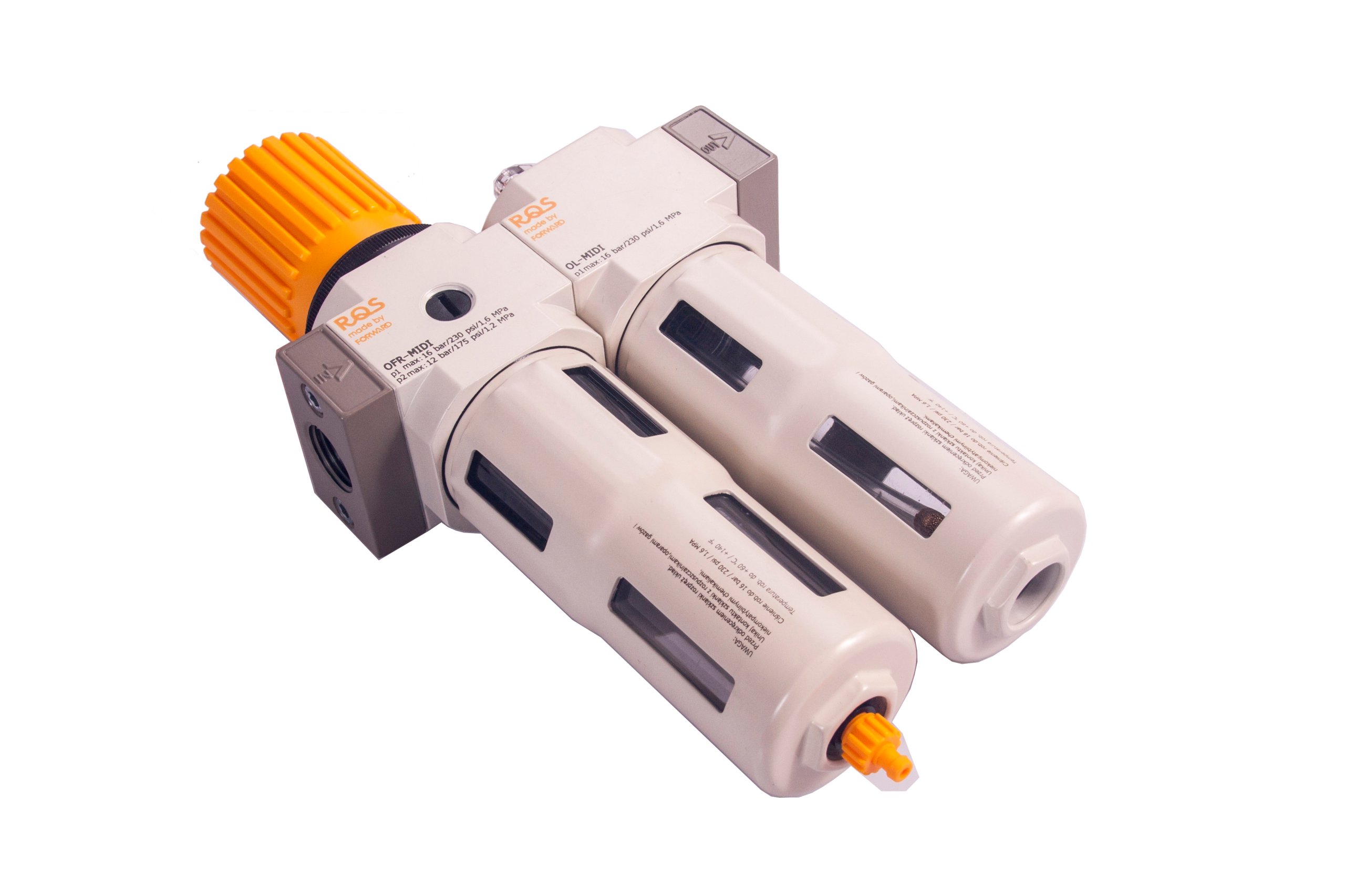 Filtr Reduktor Naolejacz RQS 1/2'' 5 mikronów Marka RQS