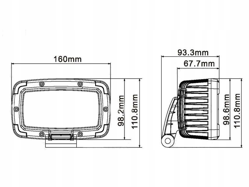 REFLEKTOR ROBOCZY LAMPA LED 12 24V 5420Lm Part number 12042
