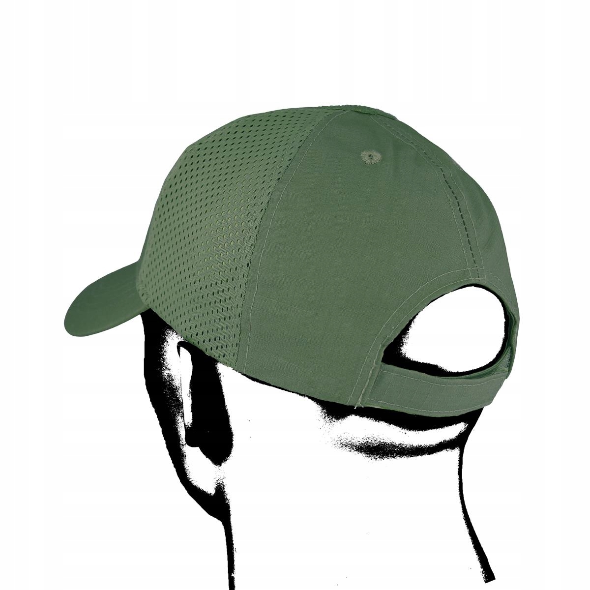 CZAPKA BASEBALL MESH OLIVE Materiał dominujący bawełna