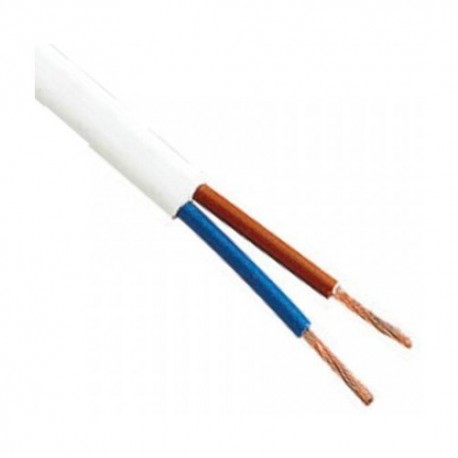 

Przewód Kabel Linka 2X0,75 Omy biały H03VV-F
