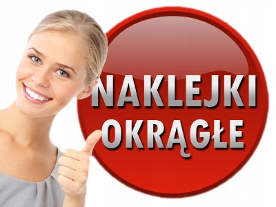 

Naklejki Okrągłe etykiety samoprzylepne ArtComp Dż