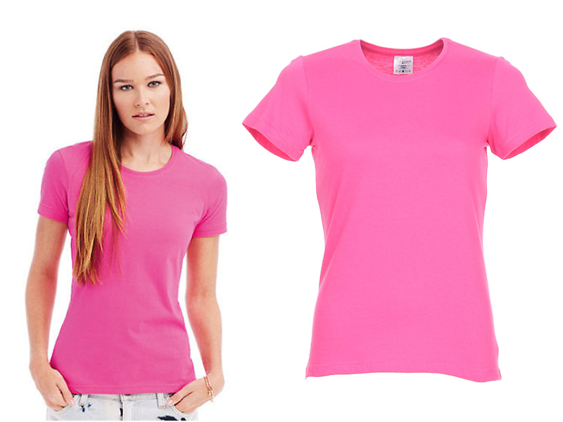 

Damska Różowa Koszulka Stedman T-Shirt Bawełna r.L
