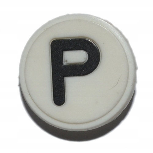 

Litery - Przypinka do Crocs - Białe P- 1346