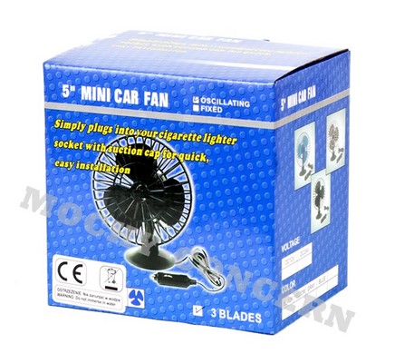 WIATRAK WENTYLATOR SAMOCHODOWY OBROTOWY 12V 5'' Kod producenta 12V 5''