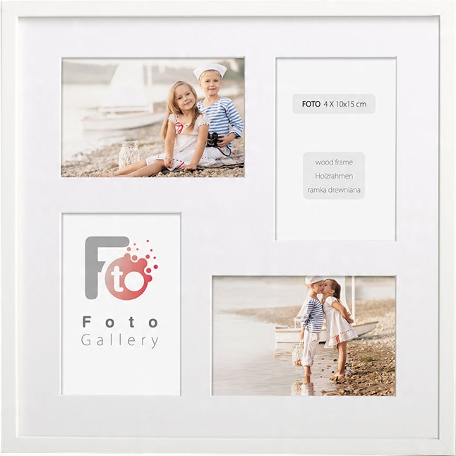 

Foto Galeria Na 4 Zdjęcia A6 10x15 CM Ramka Biała