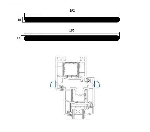 Nawiewnik okienny FVent 1250 JASNY BRĄZ/BIAŁY Kod producenta FVent 1250 JASNY BRĄZ/BIAŁY