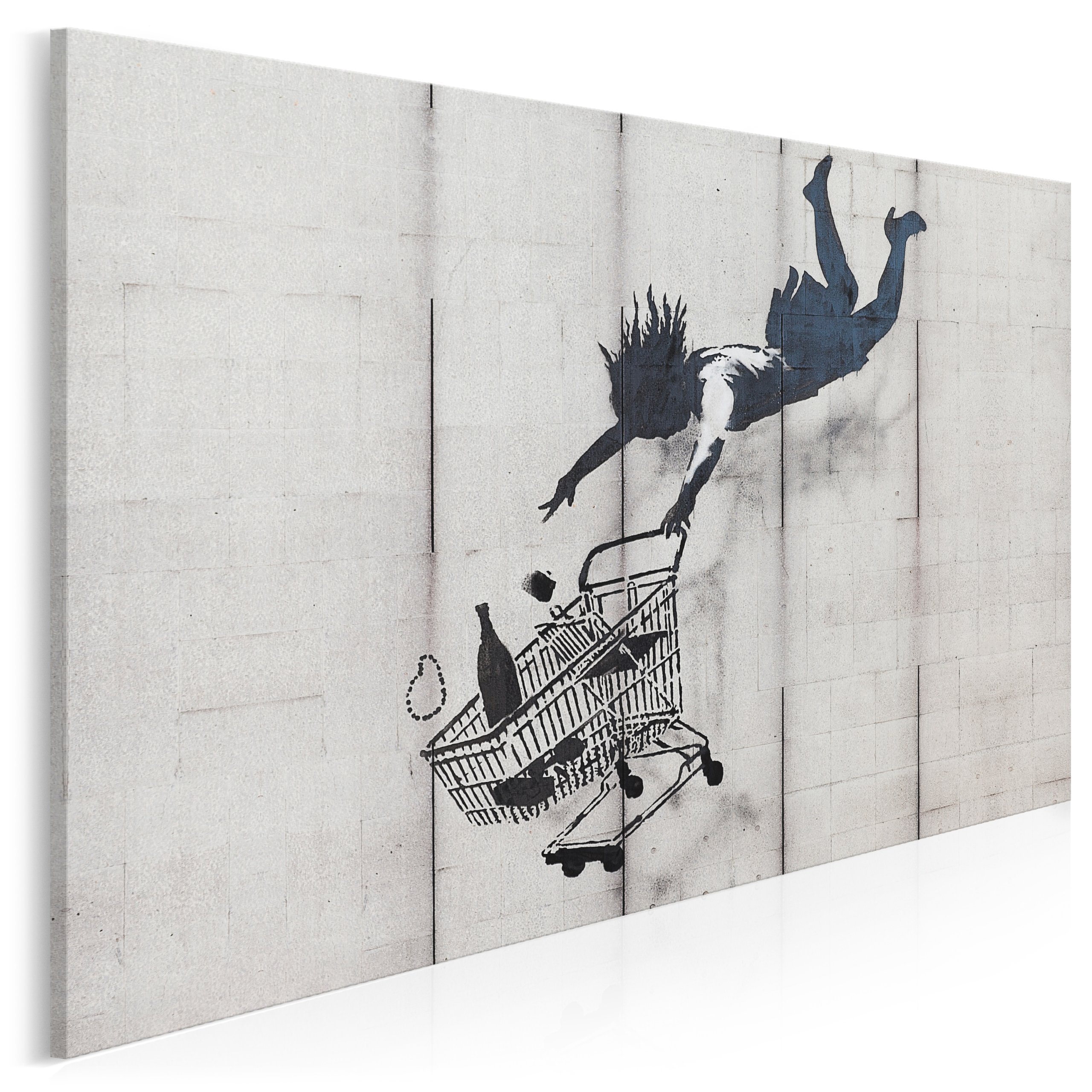 

20005 Q10 Obraz na płótnie Banksy Kobieta Wózek